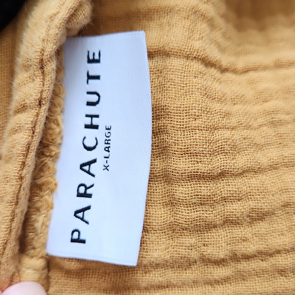Parachute Cloud Cotton Robe Gold Yellow Color Size X-Large - Picture 4 of 5
